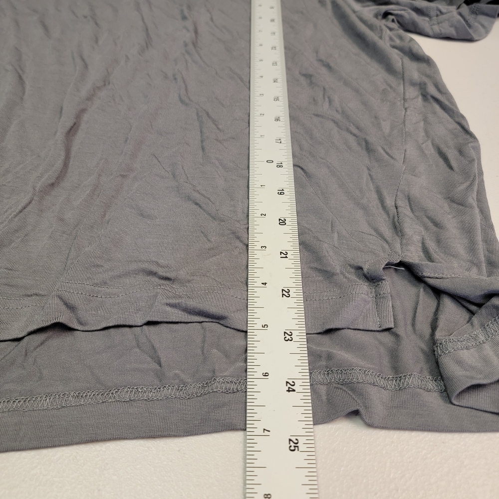 Barefoot Dreams Malibu Collection Modal Jersey‎ Hi-Low Tee Coal Size L - Picture 4 of 6